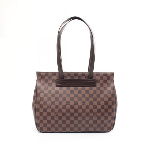 LOUIS VUITTON Brown Damier Leather Tote Bag - Picture 1 of 11